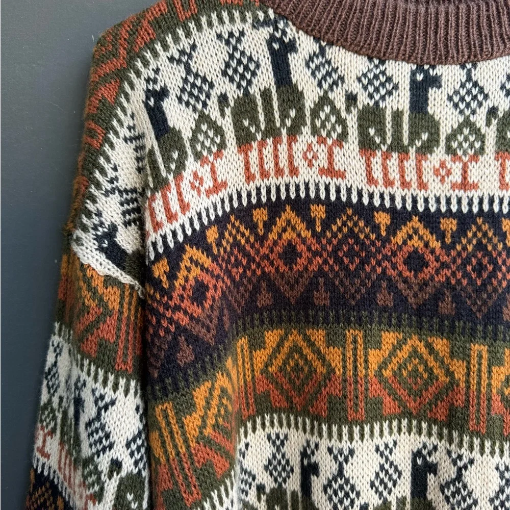 No tag llama knit sweater - Picture 2 of 4